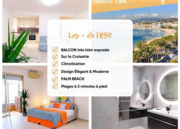 Frgk - 127 Croisette  Modern 40m2 Palm *